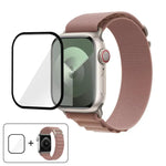 Buckle Loop Nylon Watch Band with 3D Curved Film, For Apple Watch Series 41mm