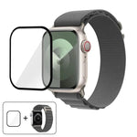 Buckle Loop Nylon Watch Band with 3D Curved Film, For Apple Watch Series 41mm