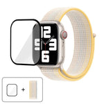 Basic Nylon Loop Watch Band with 3D Curved Film, For Apple Watch Series 10 46mm, For Apple Watch Series 10 42mm, For Apple Watch Series 44mm