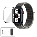 Basic Nylon Loop Watch Band with 3D Curved Film, For Apple Watch Series 10 46mm, For Apple Watch Series 10 42mm, For Apple Watch Series 44mm