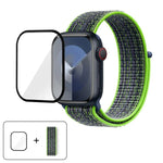 Basic Nylon Loop Watch Band with 3D Curved Film, For Apple Watch Series 40mm, For Apple Watch Ultra 2 / 1 49mm, For Apple Watch Series 45mm