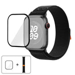 Nylon Loop Watch Band with 3D Curved Film, For Apple Watch Series 40mm, For Apple Watch Ultra 2 / 1 49mm, For Apple Watch Series 45mm