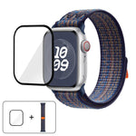 Nylon Loop Watch Band with 3D Curved Film, For Apple Watch Series 40mm, For Apple Watch Ultra 2 / 1 49mm, For Apple Watch Series 45mm