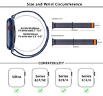 Nylon Loop Watch Band with 3D Curved Film, For Apple Watch Series 10 46mm, For Apple Watch Series 10 42mm, For Apple Watch Series 44mm