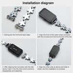 xDfind Sun Petal Metal Watch Band, For Huawei Band 10 / 9 / 8