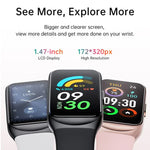 GTL2 1.47 inch TFT Screen Fitness Tracker Smart Wristband Support Heart Rate Monitoring