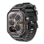 GTS9 1.96 inch TFT Screen Outdoor Rugged Smart Watch 3ATM Waterproof