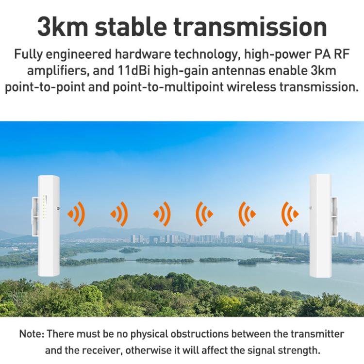 COMFAST CF-E113A V2 5.8GHz 300Mbps 11dBi Monitoring Bridge WiFi Repeater Set, AU Plug, EU Plug, US Plug, UK Plug