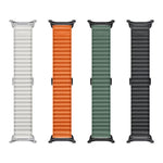 Marine Loop Nylon Watch Band with 3D Curved Film, For Samsung Galaxy Watch Ultra 2025, For Samsung Galaxy Watch Ultra 47mm
