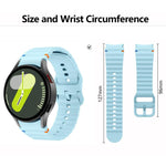 Wave Stitching Silicone Watch Band with 3D Curved Film, For Samsung Galaxy Watch4 Classic 46mm, For Samsung Galaxy Watch4 Classic 42mm, For Samsung Galaxy Watch5 Active 40mm, For Samsung Galaxy Watch5 Active 44mm
