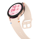 Plain Stitching Silicone Watch Band with 3D Curved Film, For Samsung Galaxy Watch5 Pro 45mm, For Samsung Galaxy Watch5 40mm, For Samsung Galaxy Watch4 44mm, For Samsung Galaxy Watch4 40mm