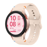 Plain Stitching Silicone Watch Band with 3D Curved Film, For Samsung Galaxy Watch4 Classic 46mm, For Samsung Galaxy Watch4 Classic 42mm, For Samsung Galaxy Watch5 Active 40mm, For Samsung Galaxy Watch5 Active 44mm