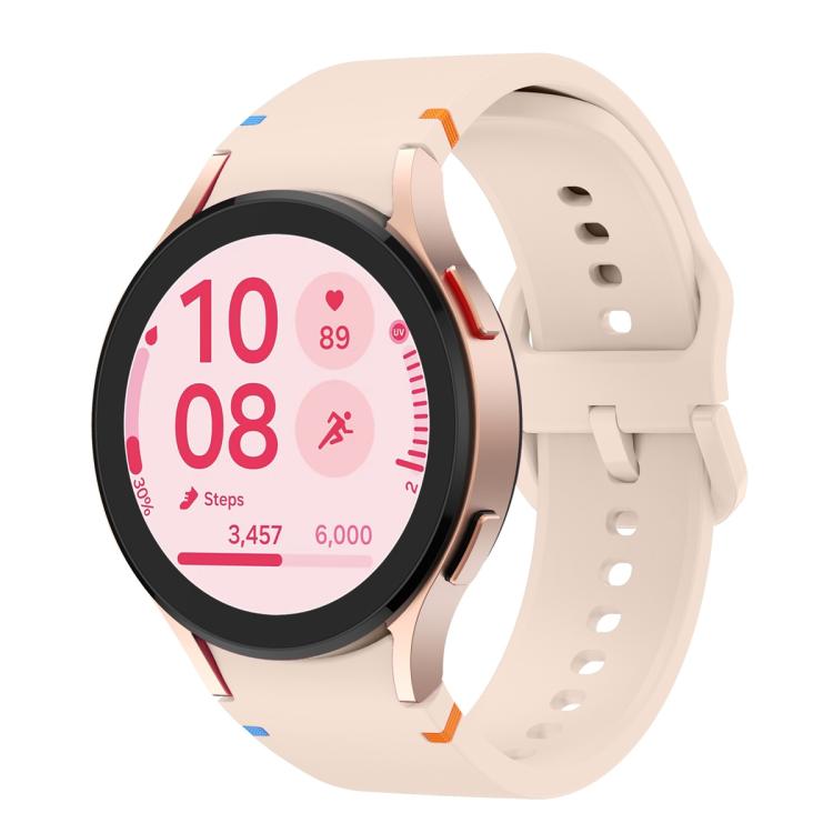 Plain Stitching Silicone Watch Band with 3D Curved Film, For Samsung Galaxy Watch4 Classic 46mm, For Samsung Galaxy Watch4 Classic 42mm, For Samsung Galaxy Watch5 Active 40mm, For Samsung Galaxy Watch5 Active 44mm