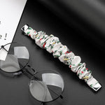 xDfind Polyester Elastic Wreath Watch Band For Fitbit Luxe, S, L