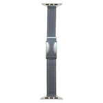 Magnetic Buckle 14mm Plain Genuine Leather Watch Band, For Apple Watch 46mm / 49mm / 45mm / 44mm, For Apple Watch 42mm / 41mm / 40mm / 38mm