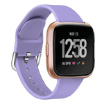 For Fitbit Versa 2 / Versa / Versa Lite xDfind Reverse Buckle Solid Color Silicone Watch Band, S, L