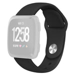For Fitbit Versa 2 / Versa / Versa Lite xDfind Rivet Buckle Solid Color Silicone Watch Band, S, L