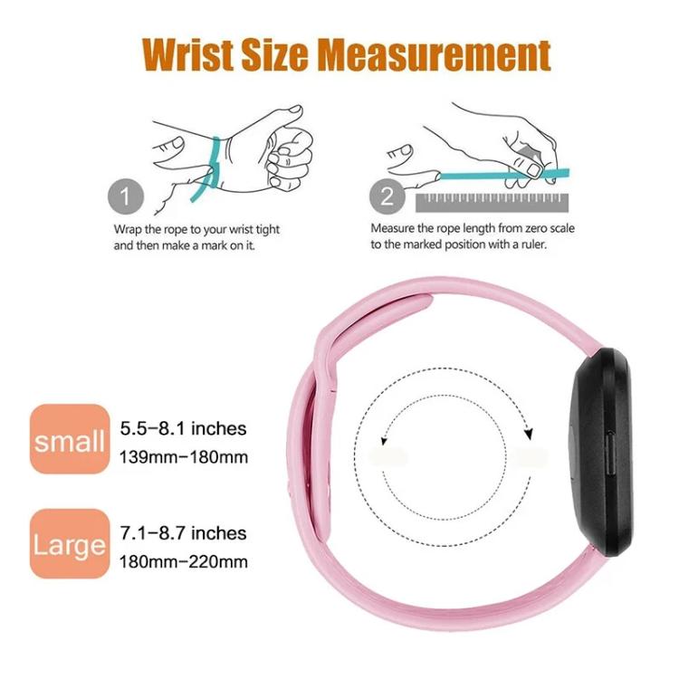 For Fitbit Versa 2 / Versa / Versa Lite xDfind Rivet Buckle Solid Color Silicone Watch Band, S, L