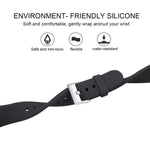 For Fitbit Versa 2 / Versa / Versa Lite xDfind Silver Buckle Slim Solid Color Silicone Watch Band, S, L