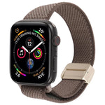 Twill Two Color Elastic Nylon Magnetic Buckle Watch Band, For Apple Watch 46mm / 49mm / 45mm / 44mm, For Apple Watch 42mm / 41mm / 40mm / 38mm