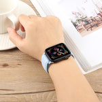 Twill Two Color Elastic Nylon Magnetic Buckle Watch Band, For Apple Watch 46mm / 49mm / 45mm / 44mm, For Apple Watch 42mm / 41mm / 40mm / 38mm