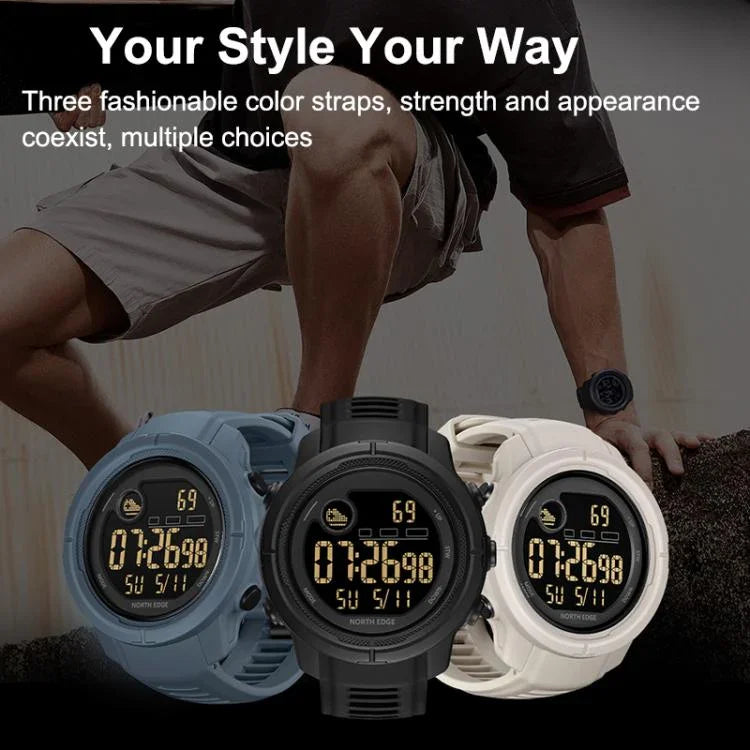 NORTH EDGE MARS 5 Outdoor Men Smart Sports Watch Support Heart Rate / Blood Oxygen Monitoring