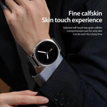 DUX DUCIS YA Series Magnetic Buckle Genuine Leather Watch Band, For Samsung Galaxy Watch8 / Watch8 Classic