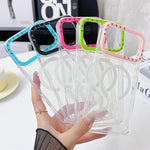 Color Contrast Lens Frame Transparent TPU Phone Case, For iPhone 17 Pro Max, For iPhone 17 Pro