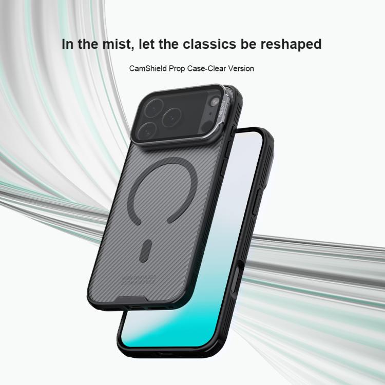 NILLKIN CamShield Prop Transparent Mirror Cover MagSafe Magnetic Translucent PC Phone Case, For iPhone 17 Pro Max, For iPhone 17 Pro