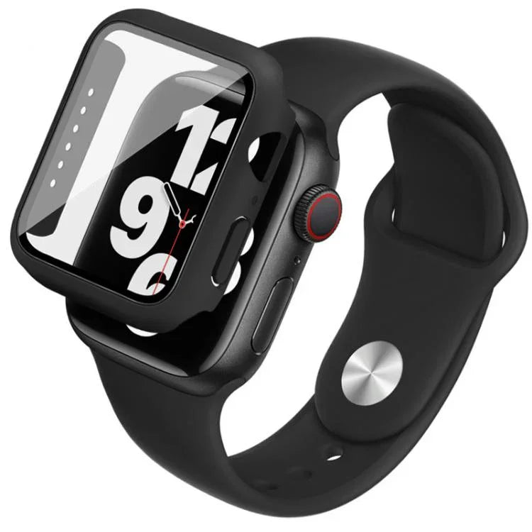 imak Integrated Case and Film with Silicone Strap, For Apple Watch SE 1/2/3/Series 4/5/6 44mm, For Apple Watch SE 1/2/3/Series 4/5/6 40mm