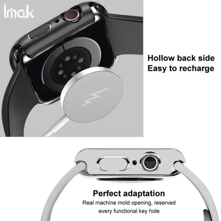 imak Integrated Case and Film with Silicone Strap, For Apple Watch SE 1/2/3/Series 4/5/6 44mm, For Apple Watch SE 1/2/3/Series 4/5/6 40mm