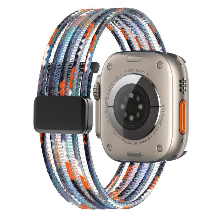 Breathable Nylon Fish Line Watch Band, For Apple Watch 46mm / 49mm / 45mm / 44mm, For Apple Watch S11 42mm / 41mm / 40mm / 38mm