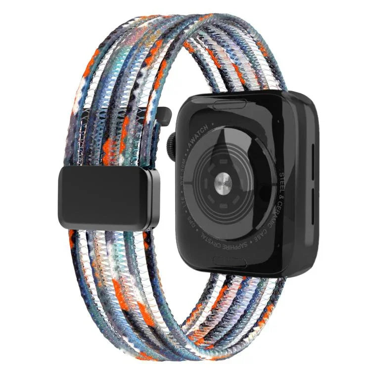 Breathable Nylon Fish Line Watch Band, For Apple Watch 46mm / 49mm / 45mm / 44mm, For Apple Watch S11 42mm / 41mm / 40mm / 38mm