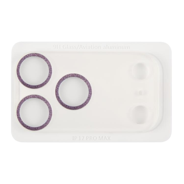 Glitter Ring Tempered Glass Camera Lens Film, For iPhone 17 Pro Max, For iPhone 17 Pro