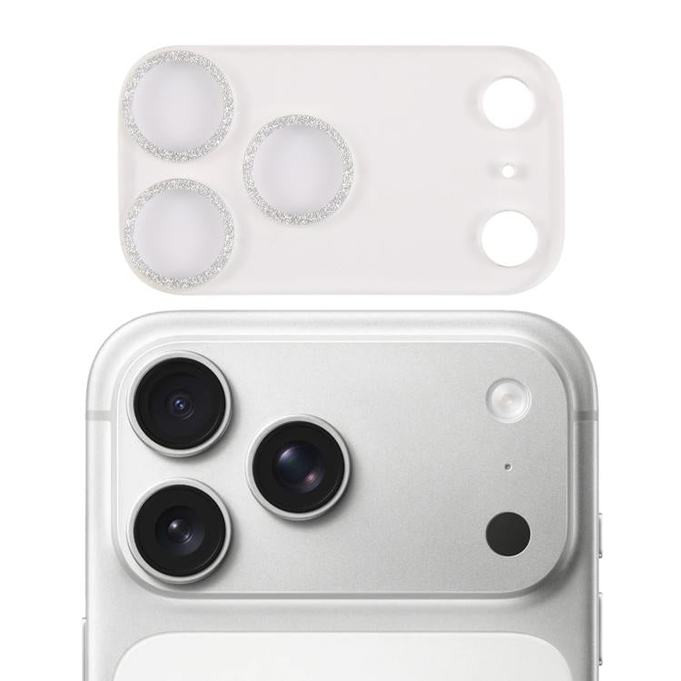 Glitter Ring Tempered Glass Camera Lens Film, For iPhone 17 Pro Max, For iPhone 17 Pro