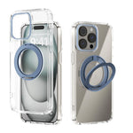 ABEEL MagSafe Q-LUCK Pivot Bracket Transparent Phone Case, For iPhone 13 Pro Max, For iPhone 13 Pro, For iPhone 13
