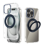 ABEEL MagSafe Q-LUCK Pivot Bracket Transparent Phone Case, For iPhone 13 Pro Max, For iPhone 13 Pro, For iPhone 13