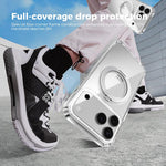 ABEEL MagSafe Q-LUCK Pivot Bracket Transparent Phone Case, For iPhone 13 Pro Max, For iPhone 13 Pro, For iPhone 13