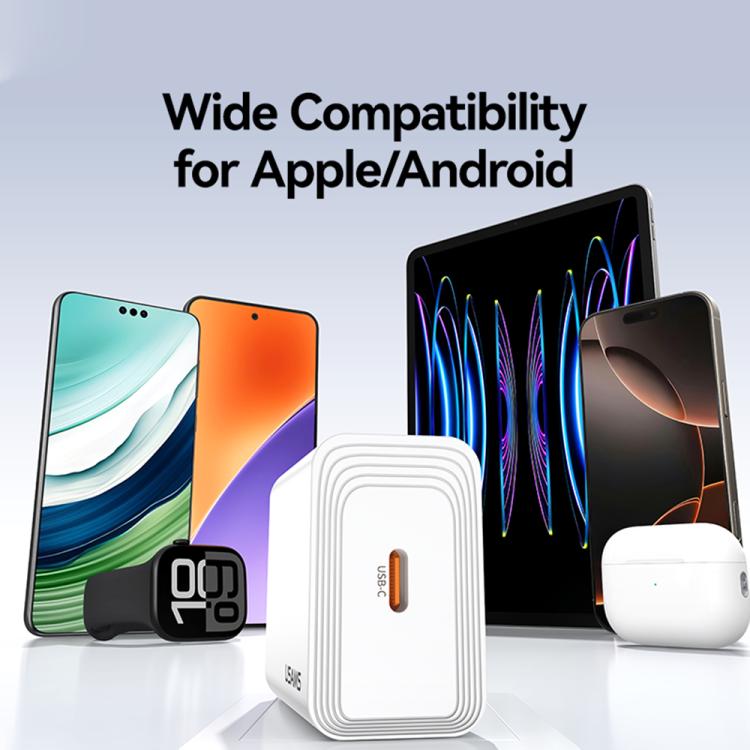 USAMS CC329 T69 PD 30W USB-C / Type-C Single Port Fast Charger, CC329