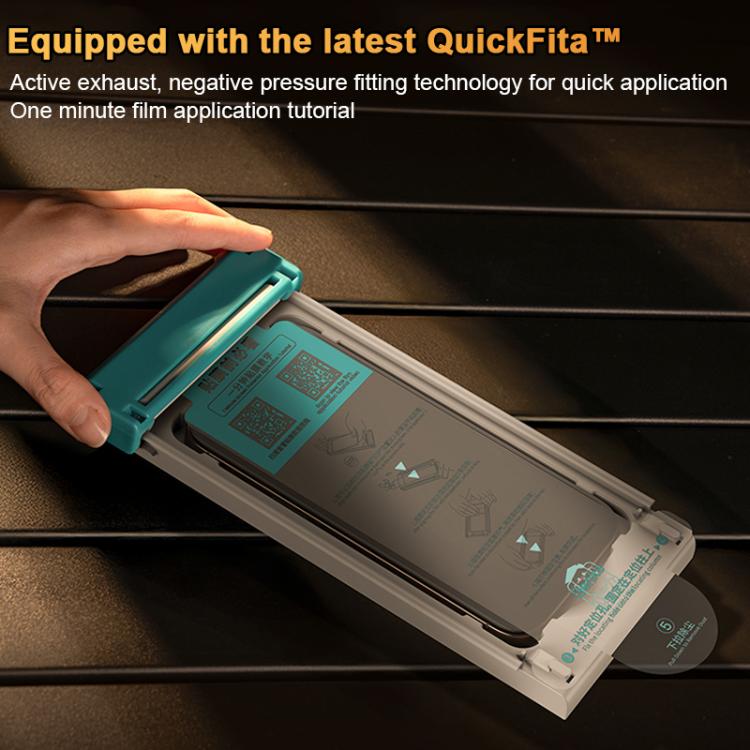 Benks King Kong Corning Hot-bend Full-glue HD Tempered Film Quick-attach Version, For iPhone 17 Pro Max, For iPhone 17 Pro, For iPhone 17