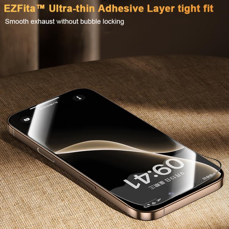 Benks King Kong Corning Hot-bend Full-glue AR Anti-reflective Tempered Film Quick-install Version, For iPhone 17 Pro Max, For iPhone 17 Pro