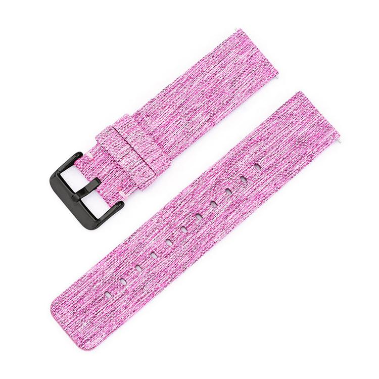 Stainless Steel Pin Buckle Nylon Woven Canvas Watch Band, 20mm, 22mm