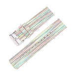 Stainless Steel Pin Buckle Nylon Woven Canvas Watch Band, 20mm, 22mm