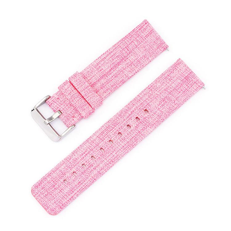 Stainless Steel Pin Buckle Nylon Woven Canvas Watch Band, 20mm, 22mm
