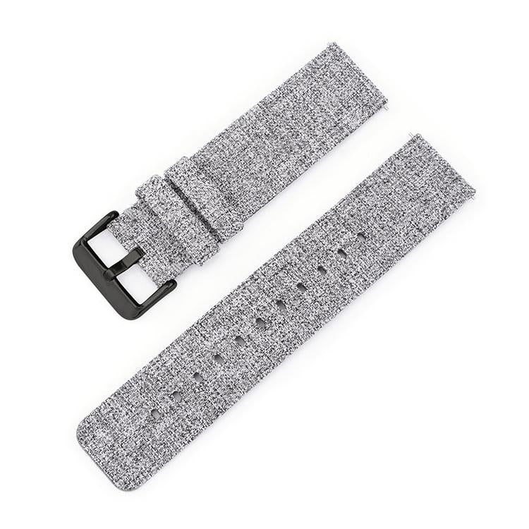 Stainless Steel Pin Buckle Nylon Woven Canvas Watch Band, 20mm, 22mm