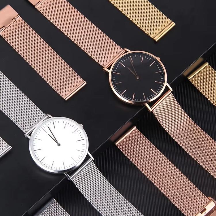 Milanese Buckle Stainless Steel Watch Band, 8mm, 10mm, 12mm, 13mm, 14mm, 15mm, 16mm, 17mm, 18mm