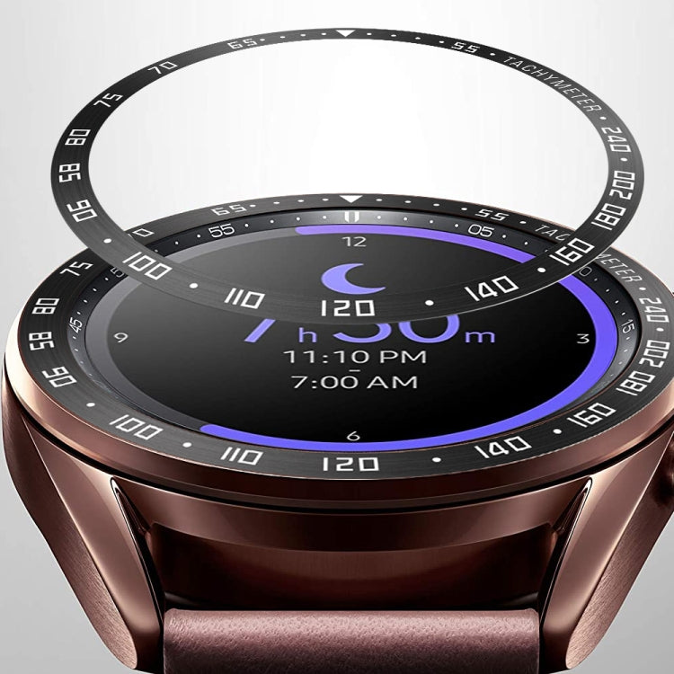 Smart Watch Steel Bezel Ring, E Version, For Samsung Galaxy Watch 3 41mm, For Samsung Galaxy Watch 3 45mm