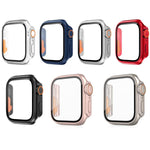 xDfind Change to Ultra 49mm Tempered Glass Film Integrated PC Watch Cover, For Apple Watch Series 6 / 5 / 4 / SE 44mm, For Apple Watch Series 9 / 8 / 7 45mm, For Apple Watch Series 9 / 8 / 7 41mm