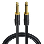 Mono Male to Male 6.35mm Mixer Audio Cable, 0.5m, 1m, 1.5m, 2m, 3m, 5m, 10m, 15m, 20m