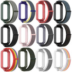 xDfind Plastic Cover Integrated Nylon Loop Watch Band, For Xiaomi Smart Band 9 Active / Redmi Band 3